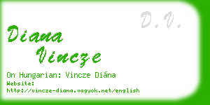 diana vincze business card
